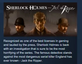 Sherlock Holmes versus Jack the Ripper STEAM KEY GLOBAL