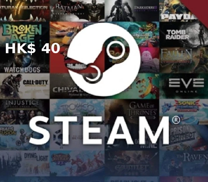 STEAM WALLET GIFT CARD 40HK$ GLOBAL BUT NO RU-US-TL-AR