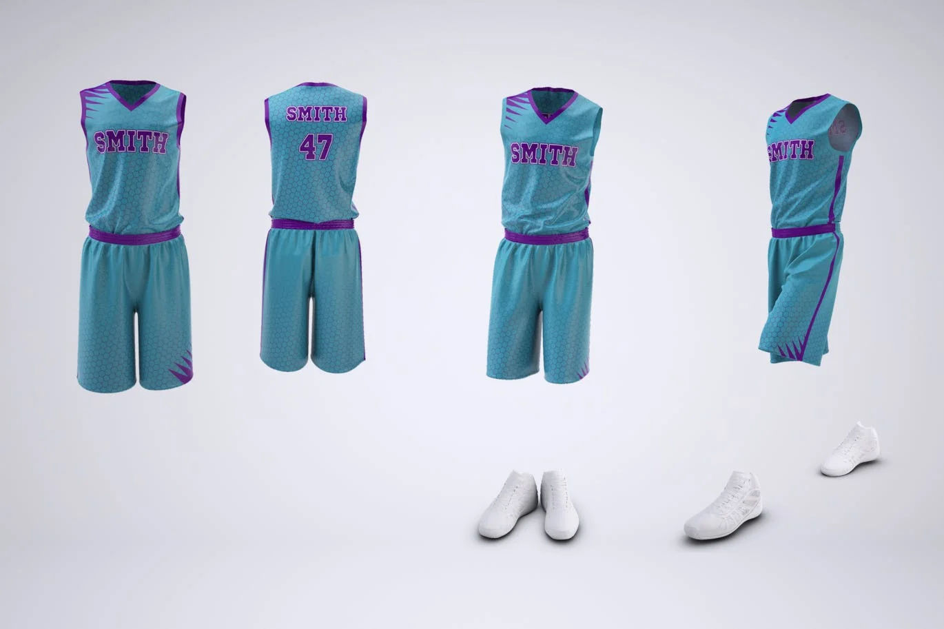 Basketball Uniform Jersey and Shorts Mock-Up