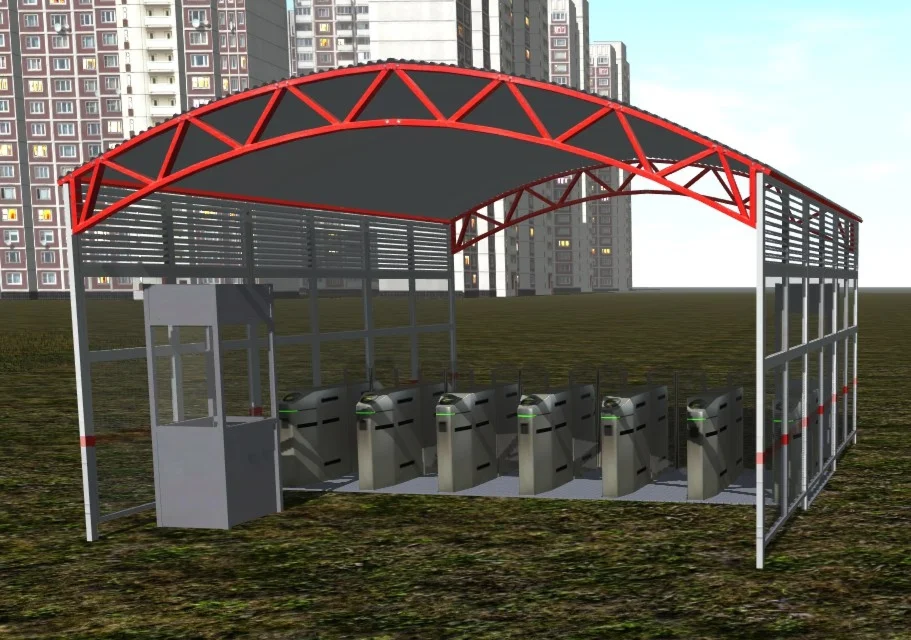 Турникеты в корпоративной раскраске