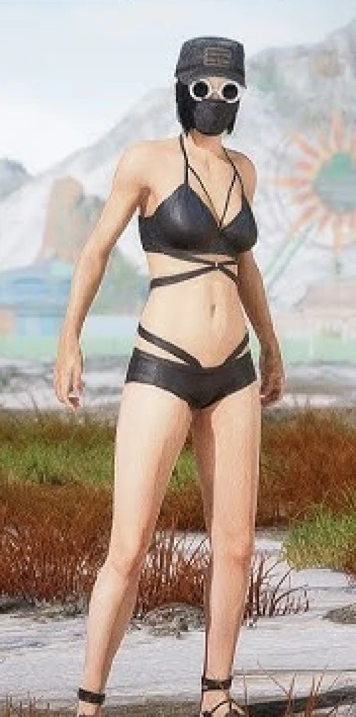 PUBG Summer Bikini (Black) (legal code) Region free