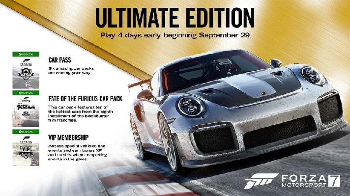 FORZA MOTORSPORT 7 ULTIMATE XBOX ONE,X|S,WIN10🔑KEY