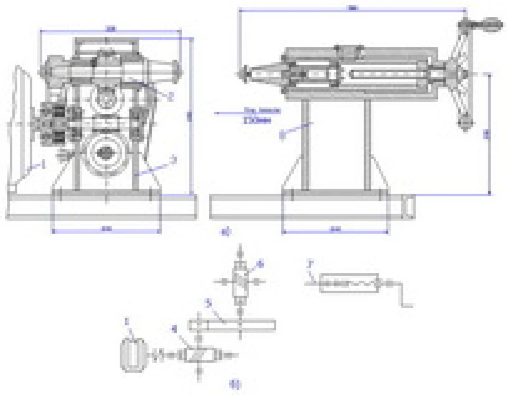 Drawing horizontal rotator T28 (general view)