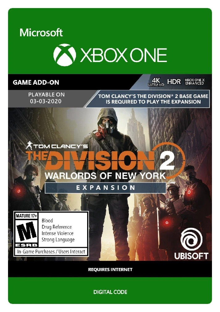 THE DIVISION 2 WARLORDS OF NEW YORK EXPANSION XBOX🔑