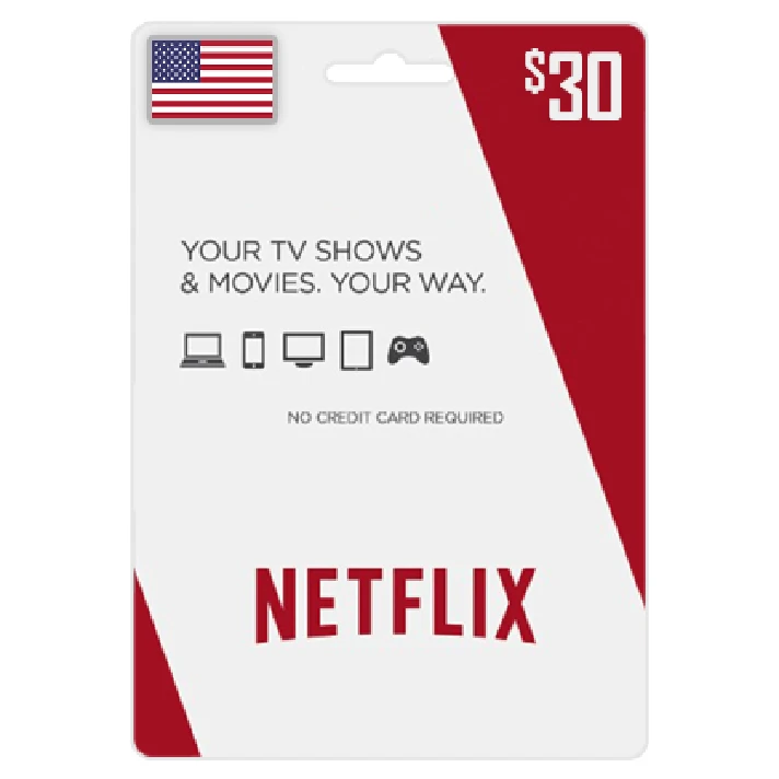 Netflix 30 USD  (USA) Wholesale Price ✅  + GIFT