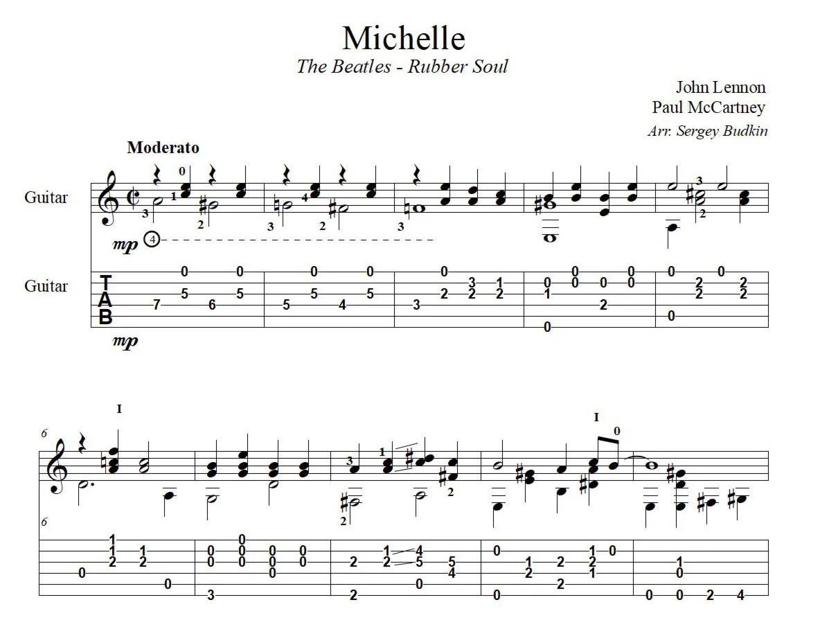 Michelle (The Beatles) - guitar cover