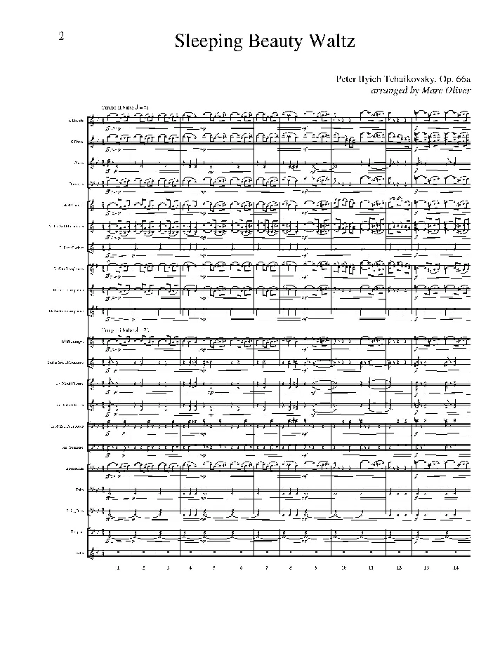 Sleeping Beauty (Waltz) - Tchaikovsky - Concert Band