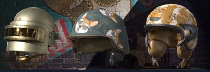 PUBG 2020 Corgi Helmet 1 (legal code) Region free