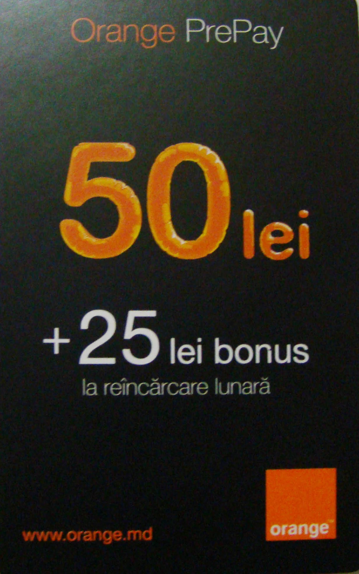 ORANGE  (Moldova) 50 lei