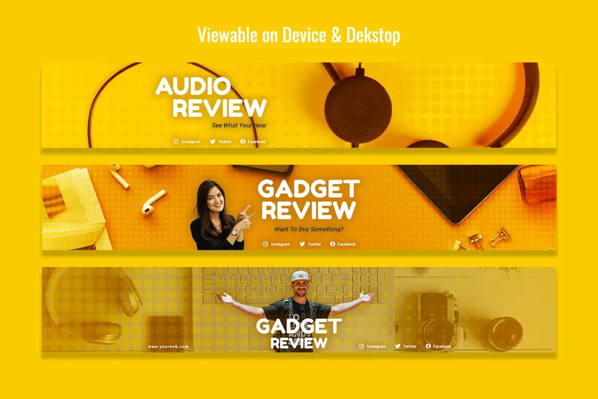 Gadget Youtube Channel Art