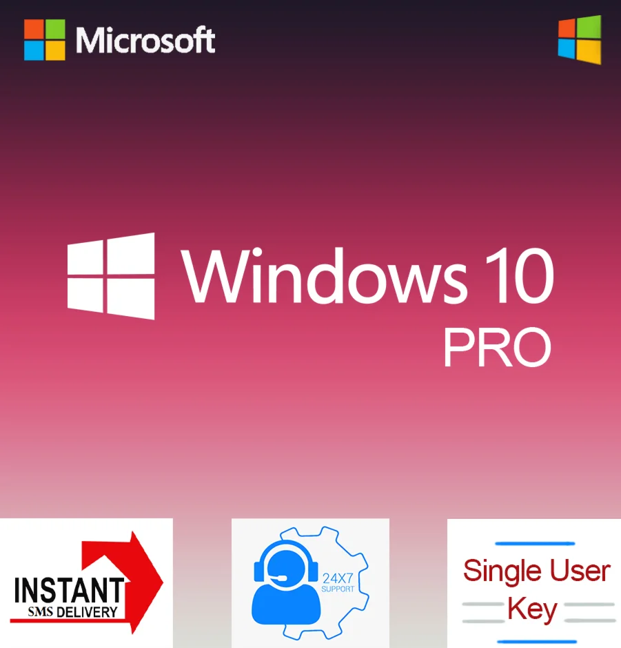 Windows 10 ProLicense Key 32/64bit  INSTANT DELIVERY