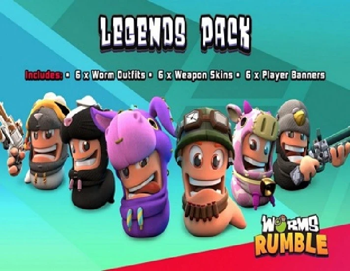 Worms Rumble: DLC Legends Pack (Steam KEY) + GIFT