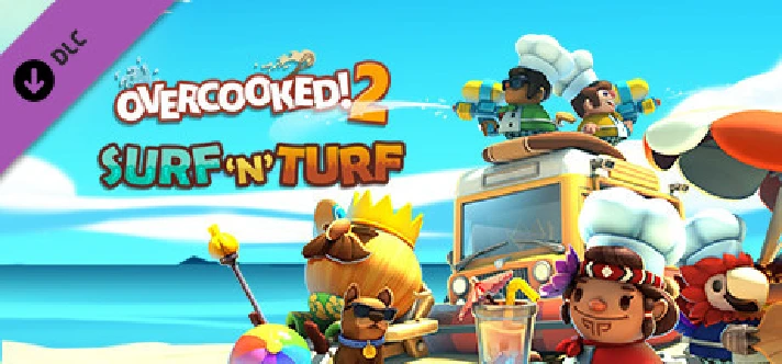 Overcooked 2 - Surf n Turf (DLC)🔑STEAM KEY 🔥RU + CIS