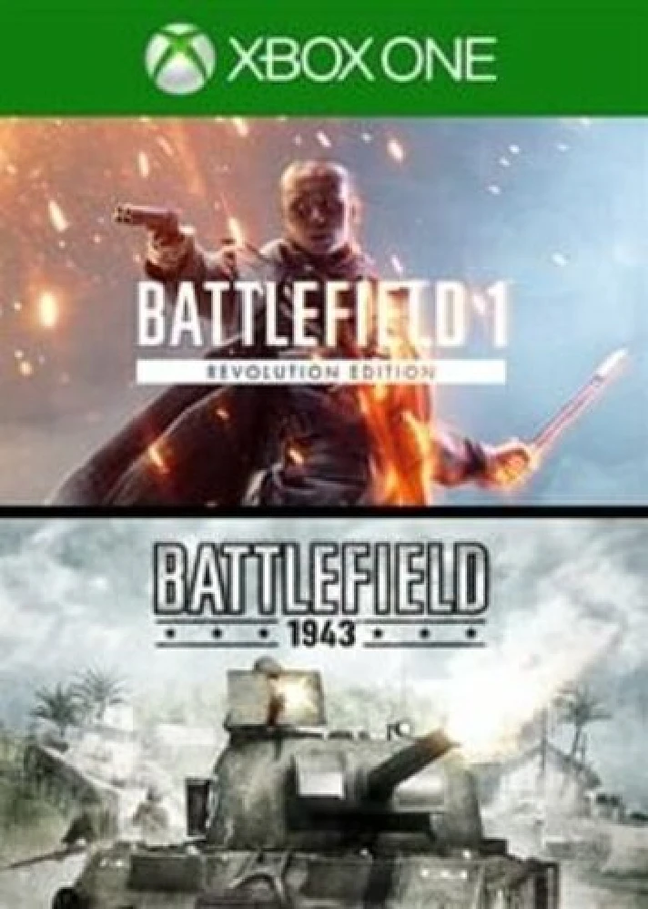 Battlefield 1 Revolution + BF 1943 XBOX One/Scan/Global