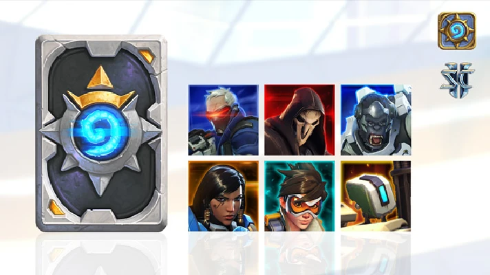 Overwatch-themed card back (CD-Key Region free)