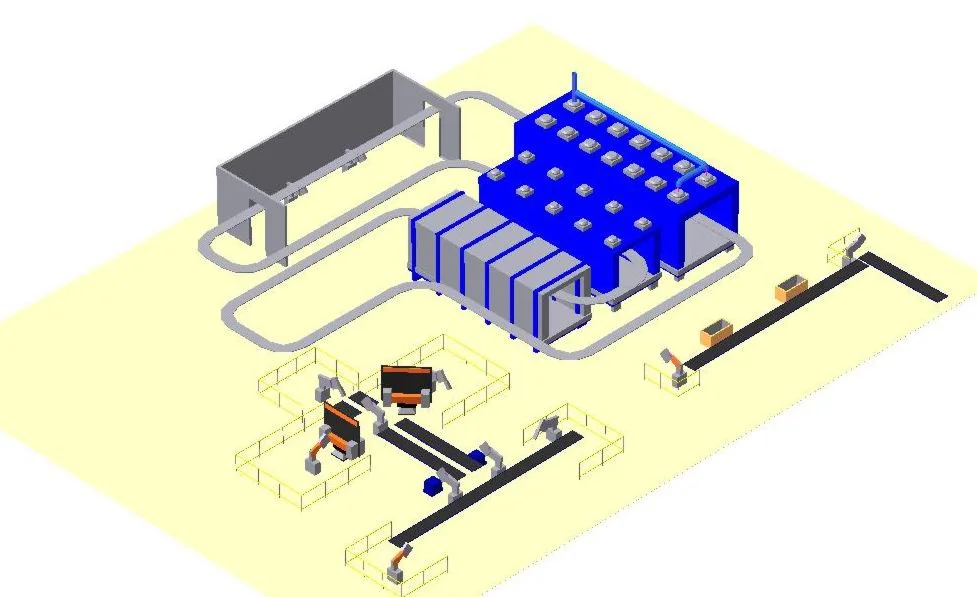 Автоматизированный цех для производства велосипедов