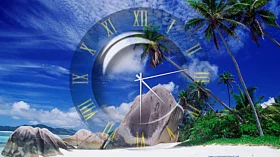 Tropical Clock Screensaver code activation