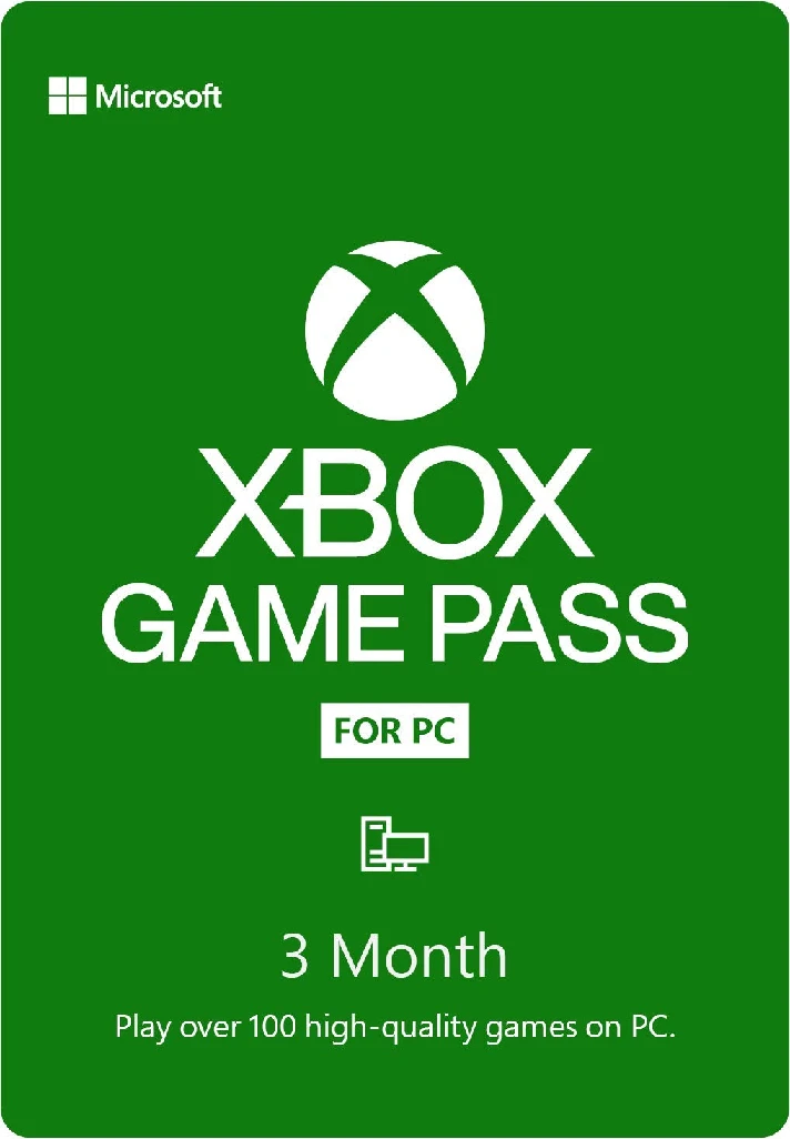 Xbox Game Pass PC 3 Month (Region Free + Cashback)