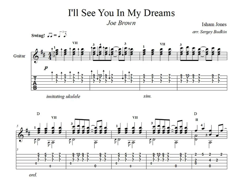 I'll See You In My Dreams - guitar cover