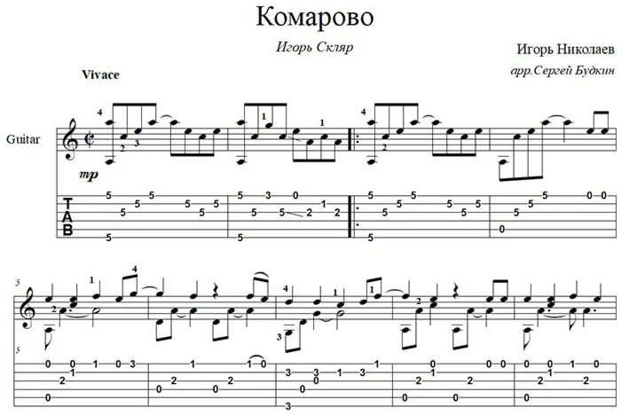 Komarovo (Igor Sklyar) - guitar cover