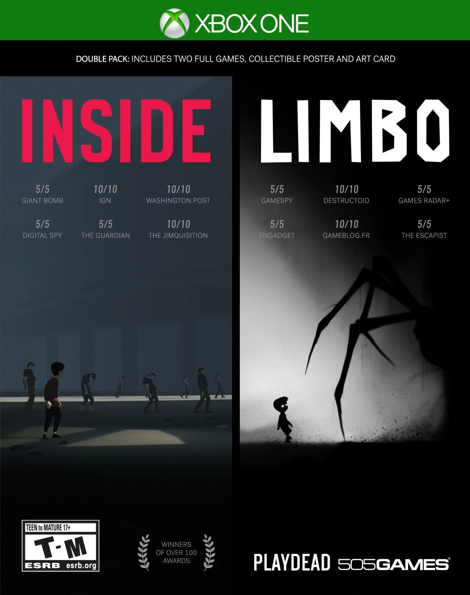 INSIDE & LIMBO Bundle XBOX ONE КЛЮЧ