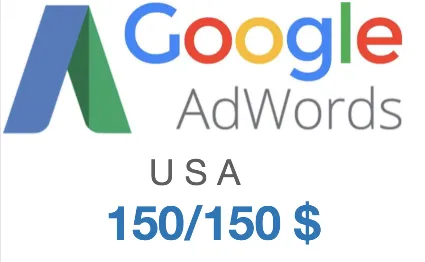 Купон, промокод Google Ads (Adwords) 150/150$ USA, США