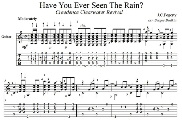 Have You Ever Seen The Rain (Creedence..)- guitar cover