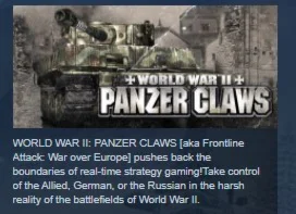 World War II: Panzer Claws STEAM KEY GLOBAL+РОССИЯ