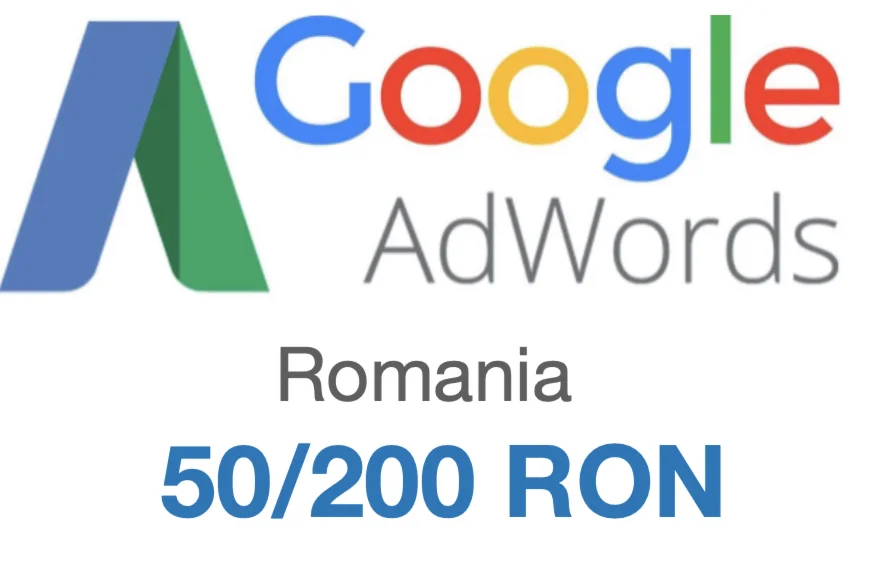 Промокод Купон Google Adwords Адвордс 50/200RON Румыния