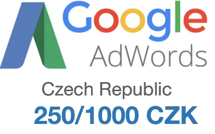 Промокод купон Google AdWords Адвордс на 1000 CZK ЧЕХИЯ