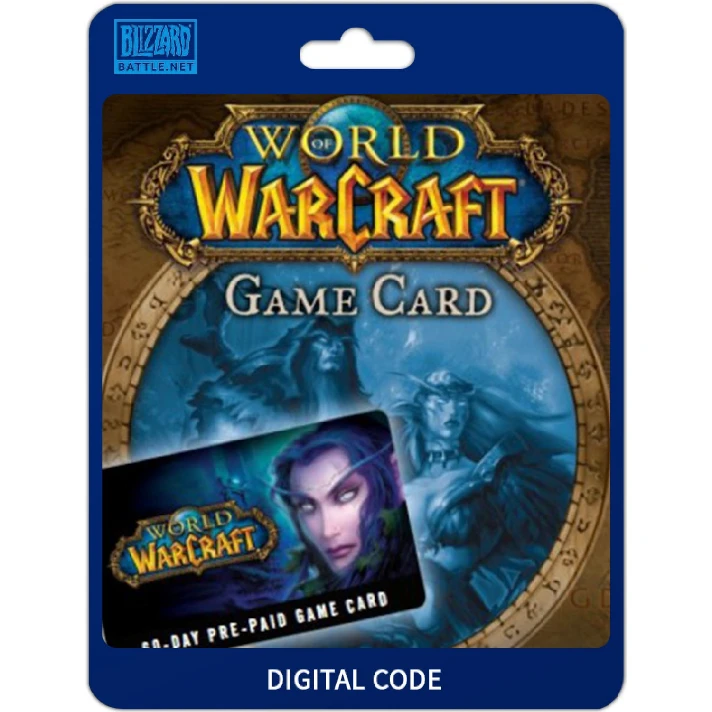 🔑WOW World of Warcraft Time Card ★60 days★ (US/NA)