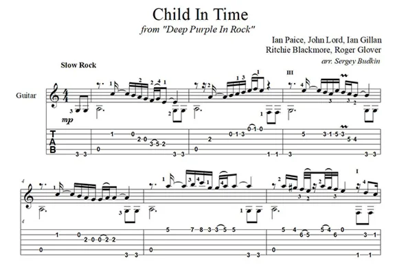 Child in Time (Deep Purple) - guitar cover