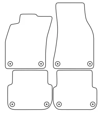 Audi A6 (C6) (04-08) Электронные лекала автоковриков