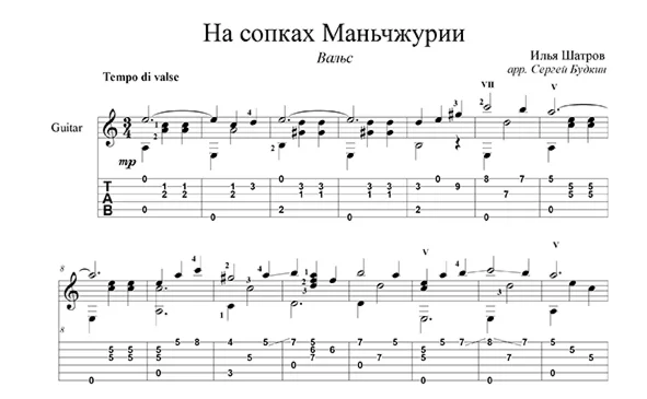 On the hills of Manchuria - guitar cover