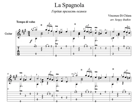 La Spagnola - guitar cover
