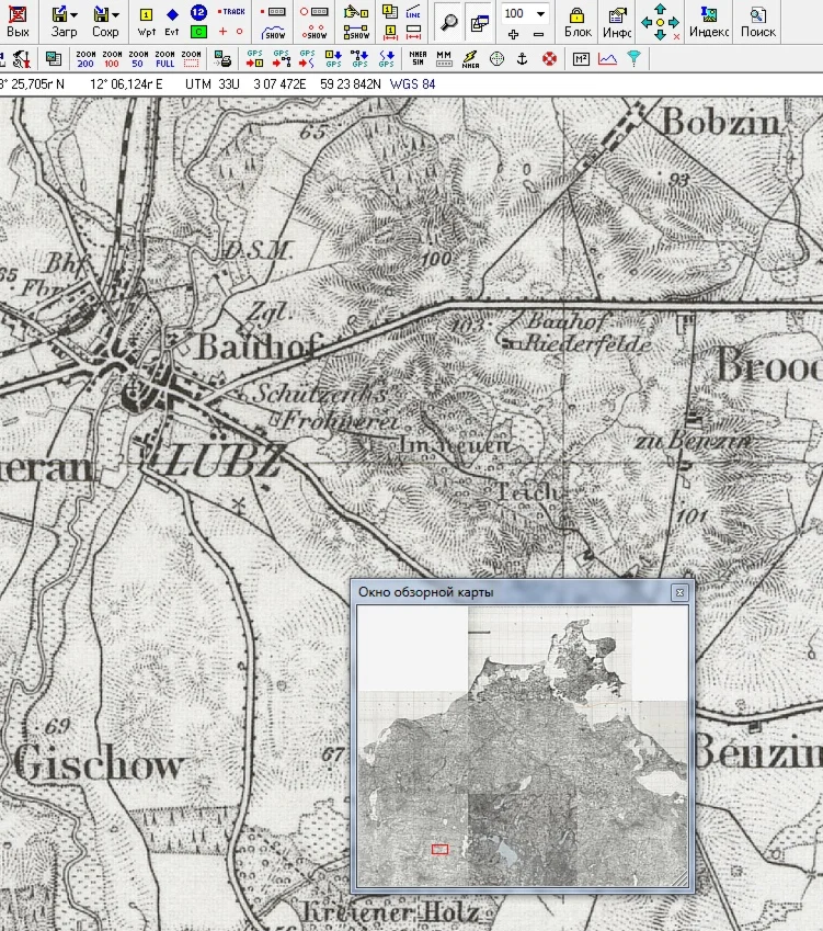 Karte GSGS/.ozfx3+map/ (Land Mecklenburg-Vorpommern)