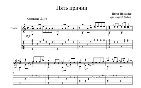 Five reasons (Igor Nikolaev) guitar cover