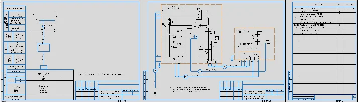 Power supply diagram of a 43 kW chamber furnace.