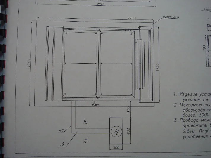 Power supply diagram of a 43 kW chamber furnace.