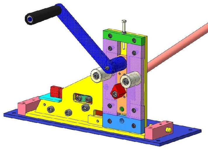 Machine for cold forging (drawing)