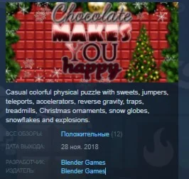 Chocolate makes you happy: New Year STEAM KEY GLOBAL