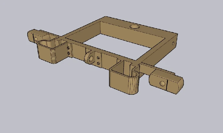 Rear bumper model GAZ-66 (WPL B24)