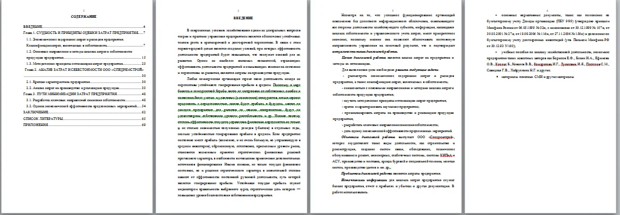 Анализ затрат предприятия и методы их оптимизации.