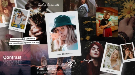 Photo Slideshow Footage, Templates digital AEP