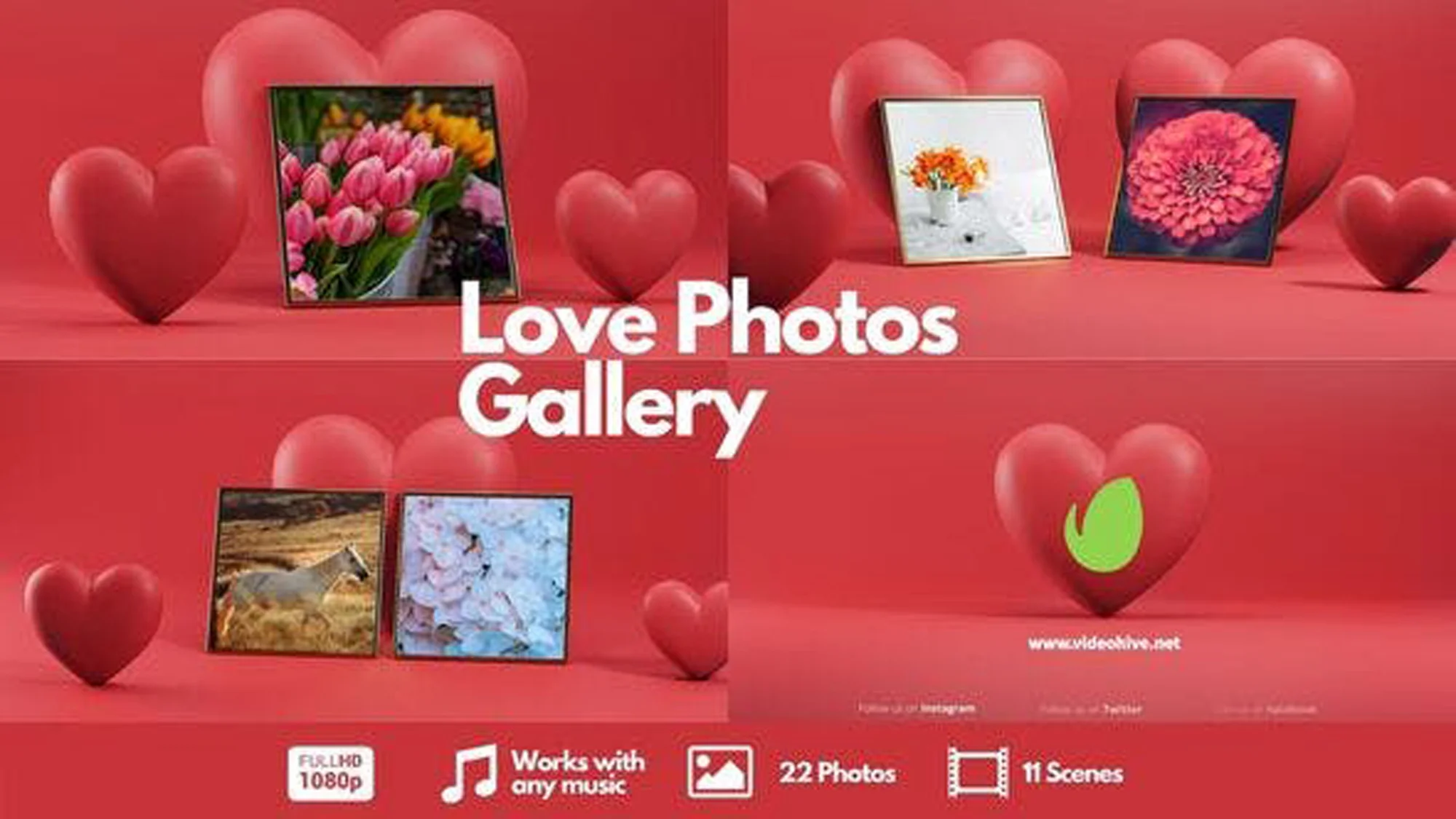 Love Photos  3D, Footage, Templates  AEP