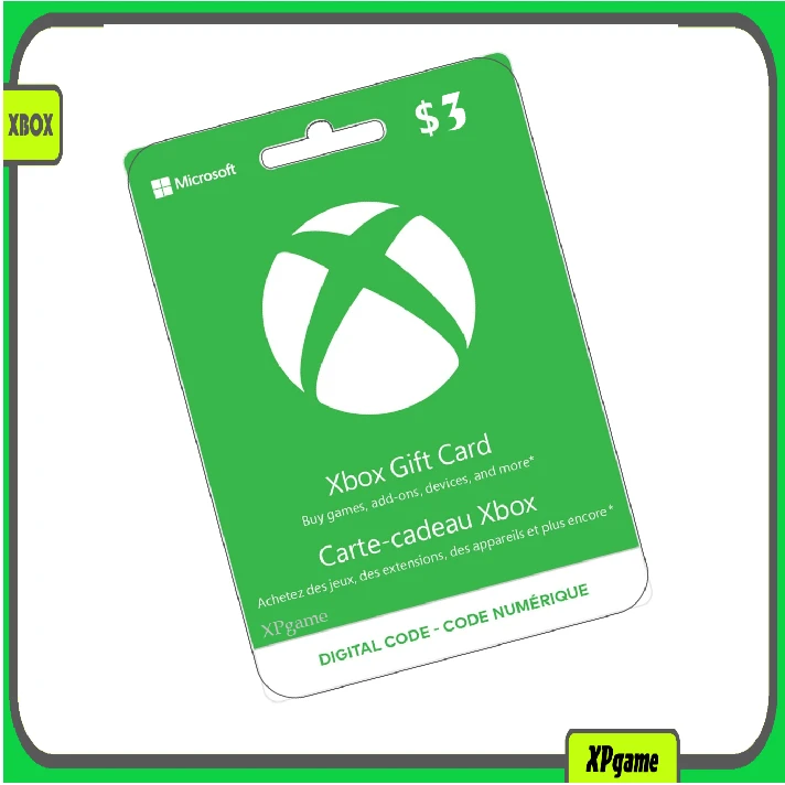 ✅ Xbox Gift Card 3 USD | 3 $