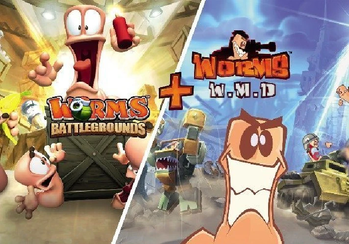 🌍Worms Battlegrounds + Worms W.M.D XBOX KEY🔑+ GIFT🎁