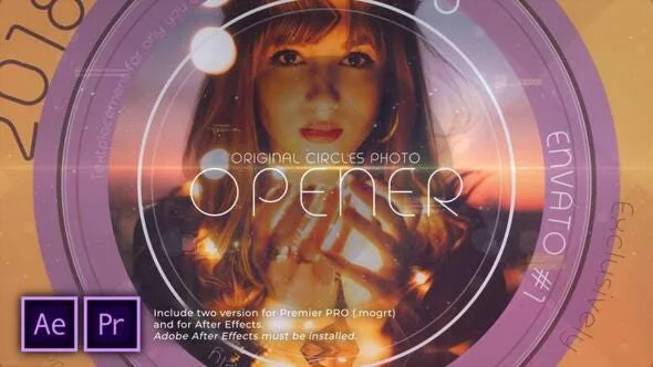 Circles Original Photo Opener AEP, MOGRT