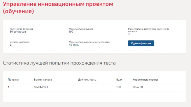 Управление инновационным проектом.Тест Синергия 2021г