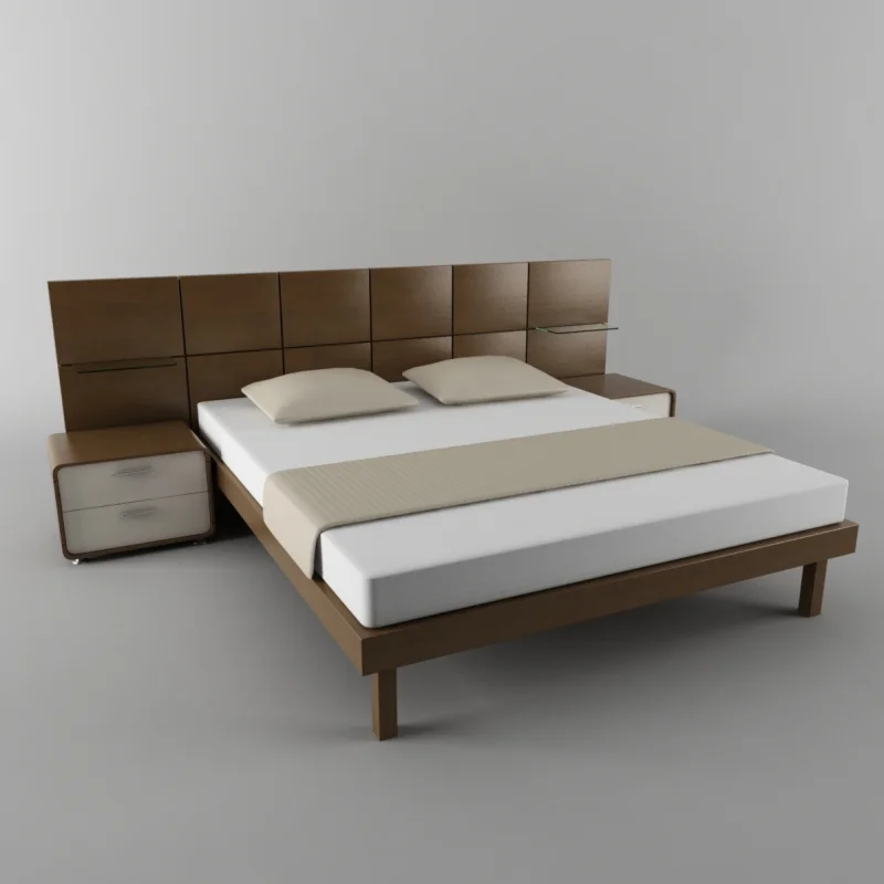 Кровать с тумбочками